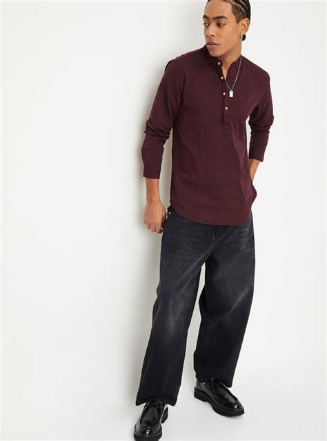 Buy Men Pintuck Detail Short Kurta Online at just Rs. 799.0 ...