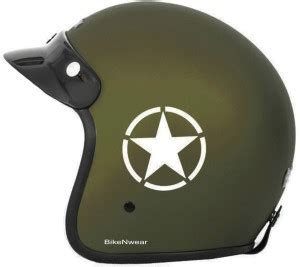ERGO BikeNwear Star Mat Green Motorbike Helmet - Buy ERGO BikeNwear ...