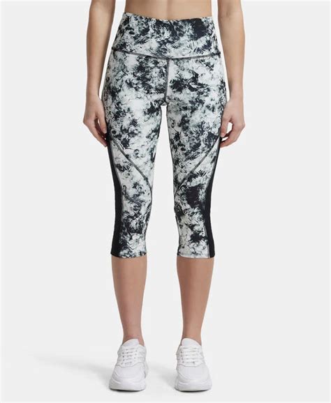 Buy Microfiber Elastane Slim Fit Capri with Back Waistband Pocket ...
