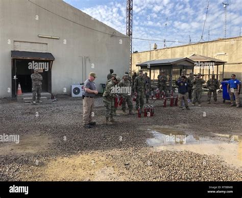 Camp Taji, Iraq, firefighters train 108th Sustainment Brigade Soldiers ...