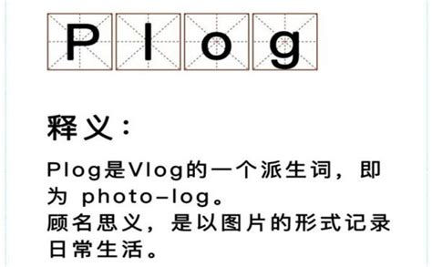 网络用语plog是什么意思（plog和vlog的区别有哪些） - 什么梗