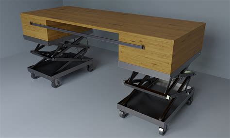 Image result for Height Adjustable Table Using Lift Struts