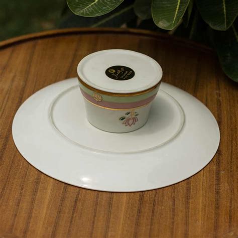 'Pichwai Kamal' Mithai Plate (10in dia x 3.5in height) – Namrata Kedia ...