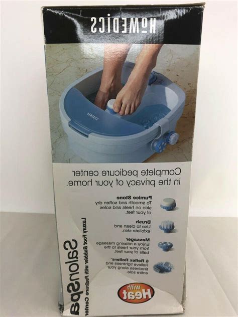 NEW HoMedics Salon Spa Pedicure Foot Bath Bubbler