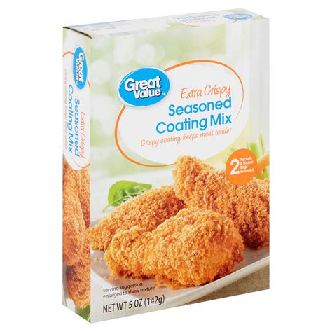Buy Great Value Extra Crispy Seasoned Coating Mix, 5 oz Online at ...