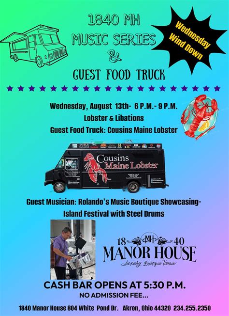 1840 MH Music Series and Guest Food Truck-Wednesday Wind Down, 804 ...