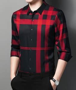 Red And Black Check Shirt - Buy Red And Black Check Shirt online at ...