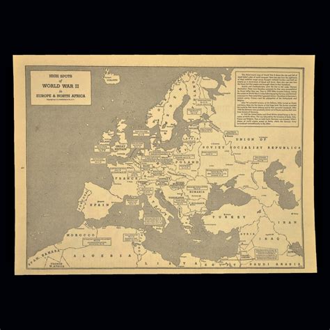 World War 2 Europe Map 1942 1945 World War II War History