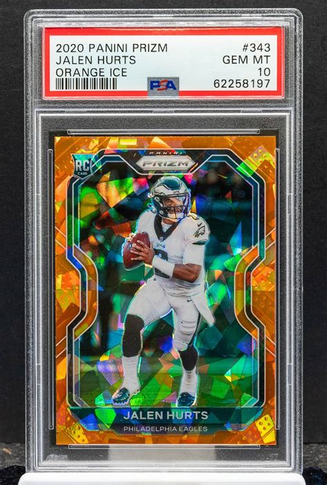Jalen Hurts 2020 Prizm #343 Orange Ice PSA 10 Price Guide - Sports Card ...