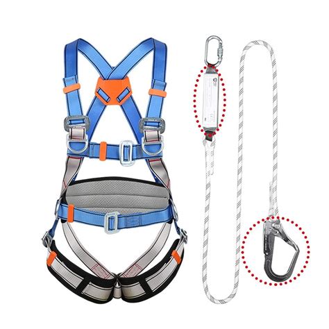 Buy Fall Protection Safety Harness Kit Full Body Protection Fall Arrest ...