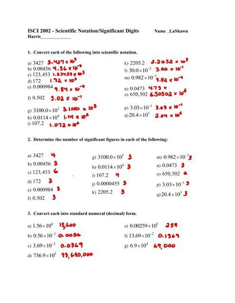 Image result for Significant Digit Practice Worksheet