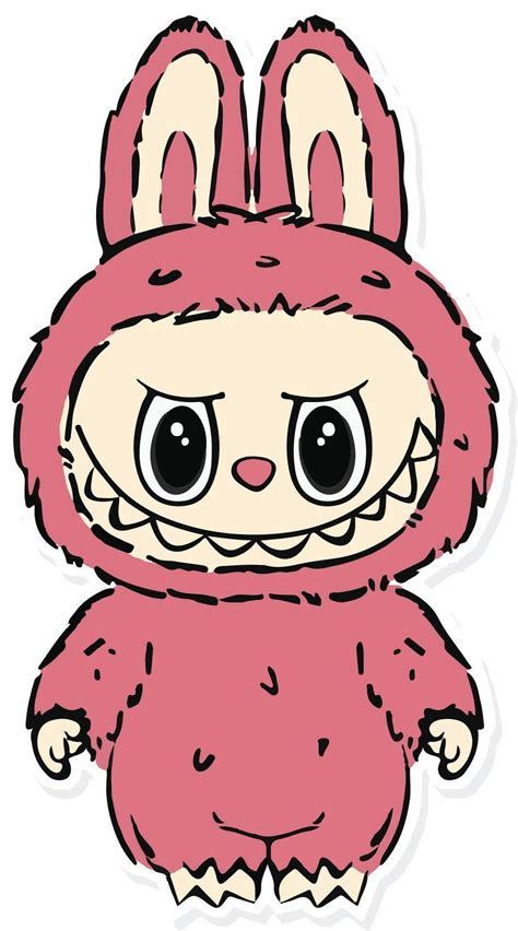 Download Pink Labubu illustration in 2025 | Hello kitty videos, Cute ...