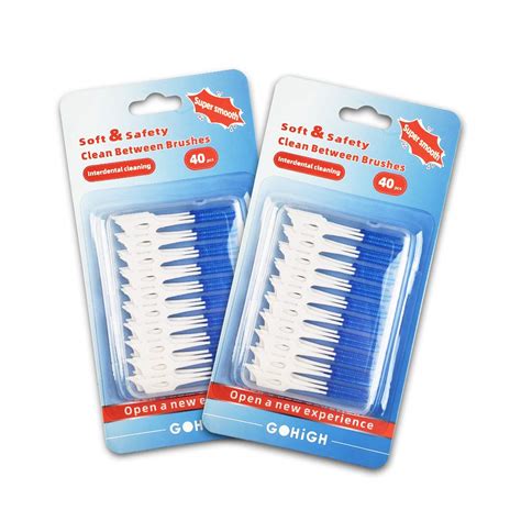 80pcs Interdental Brushes Between Teeth, Soft Toothpicks Cleaner Dental ...