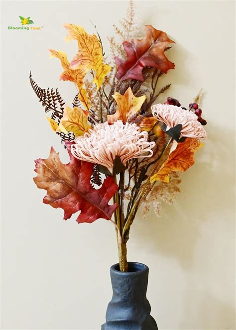 Buy Blooming Floret Artificial Flower Bunch/Lifelike Faux Flowers with ...