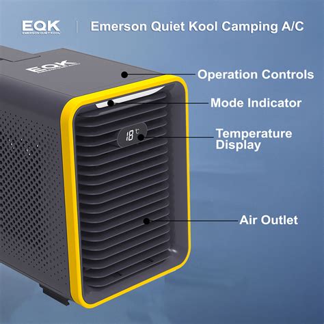 Emerson Quiet Kool 1499-BTU DOE (110-Volt) Black Vented Portable Air ...