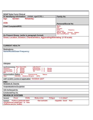 Image result for Heent Soap Note Example