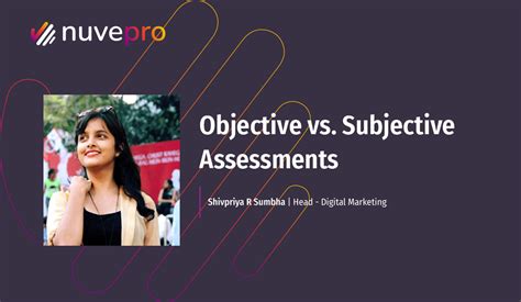 Image result for Objective Vs Subjective Tests