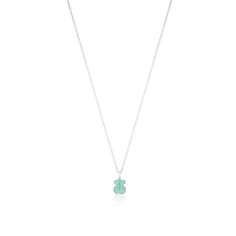 Silver New Color Necklace with Amazonite | TOUS