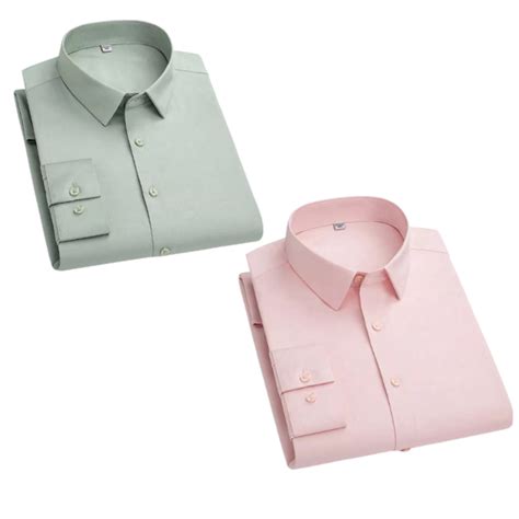 Combo of 2 Cotton Shirt for Man (Pink and Pista) – Frankshop.in
