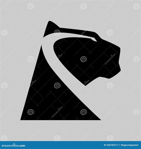 Black Panther Symbol on Gray Backdrop Stock Vector - Illustration of ...