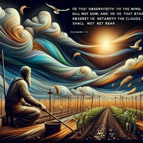 What does Ecclesiastes 11:4 mean? | Bible Art