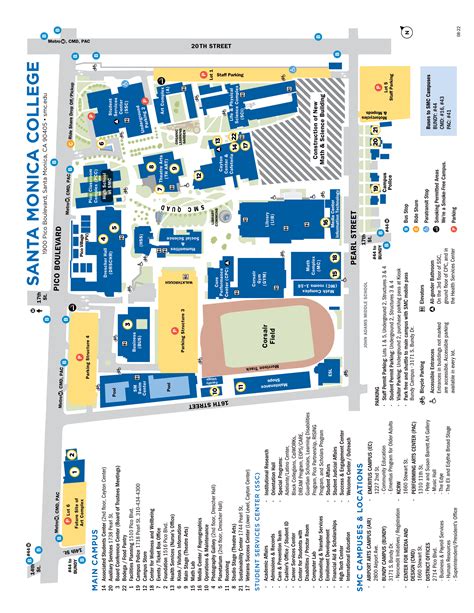 Main Campus Map - Santa Monica College