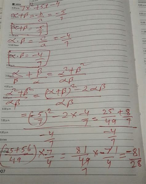 if alpha and beta are the zeroes of the polynomial 7x^2+5x-4,find alpha ...
