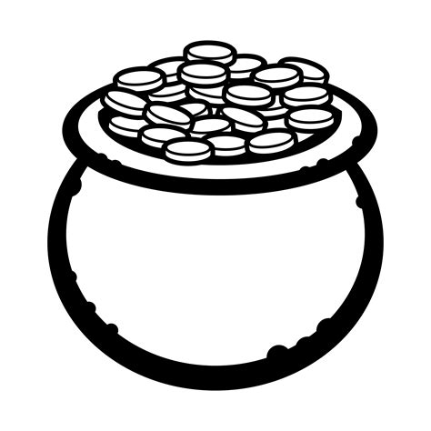 Pot of gold vector icon 552785 Vector Art at Vecteezy