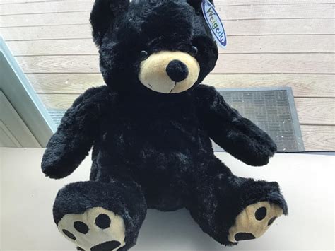 Amazon.com: WEIGEDU Black Teddy Bear Stuffed Animals Plush Toys ...