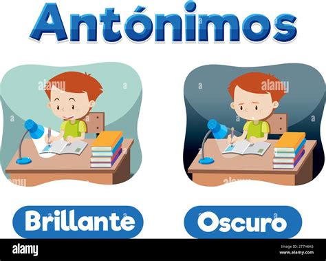 A vector cartoon illustration depicting the Spanish words 'Brillante ...