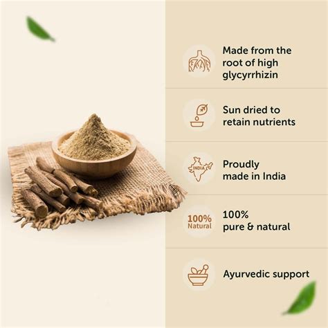 Organic Mulethi Powder for Skin & Throat - neuherbs