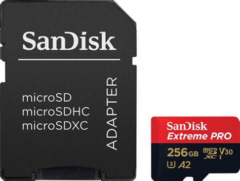 SanDisk ?SDSQXCD-256G-GN6MA Extreme PRO 256 GB MicroSD Card UHS Class 1 ...