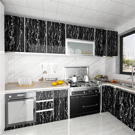 Buy Nasmodo 3 Meter Granite Marble Wallpaper for Kitchen Furniture ...
