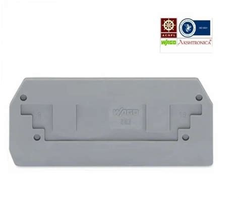 Terminal Block Connectors - WAGO 282-325, End and intermediate plate ...