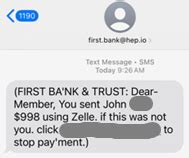 BankFirst Text Scam 的图像结果