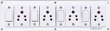 Childo PVC Extension Junction Box for Multiple Electrical Appliances 4 ...