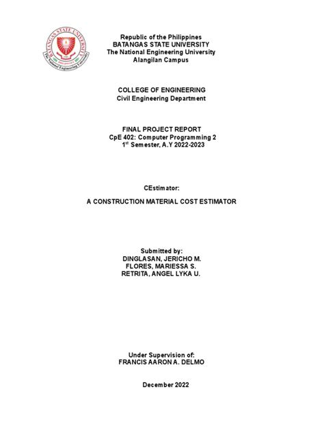 Image result for Project Documentation Sample PDF