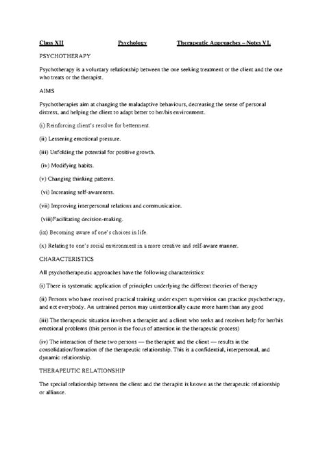 12 - Psychology - Psychological Disorders-Notes and Video link - Class ...