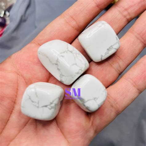 Tumbled Stone - Natural Clear Quartz Crystal Beads Sphatik gemstone ...