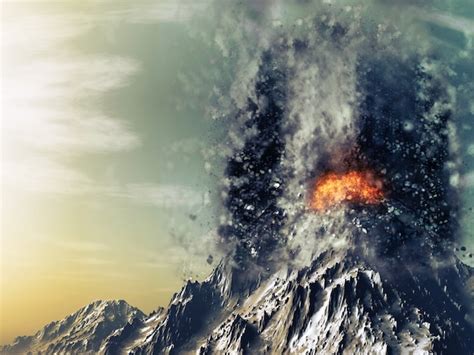 Image result for Animation of Exploding Volcano
