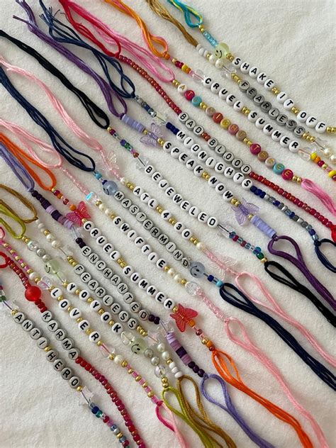 Taylor swift era tour friendship bracelet taylor swift etsy – Artofit