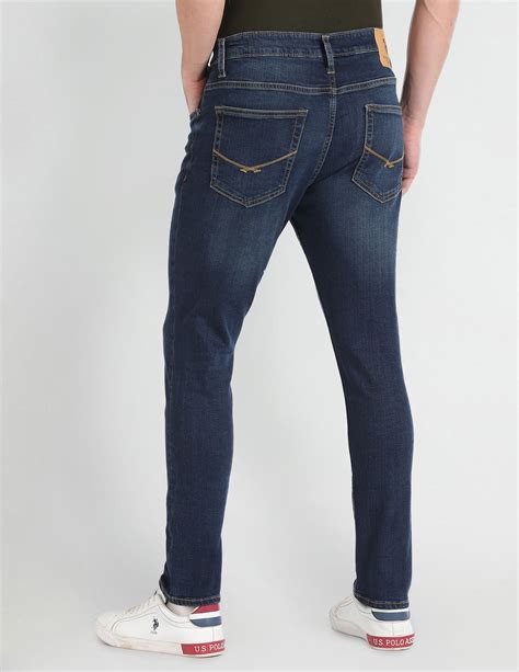 Buy Men Henry Cropped Tapered Fit Blue Jeans Blue|U.S. Polo Assn. India
