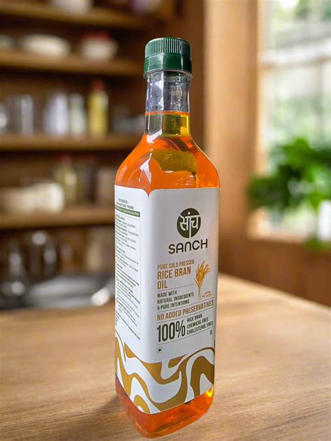Cold Pressed Rice Bran Oil – Sanch by SANCH FARMS PRIVATE LIMITED.