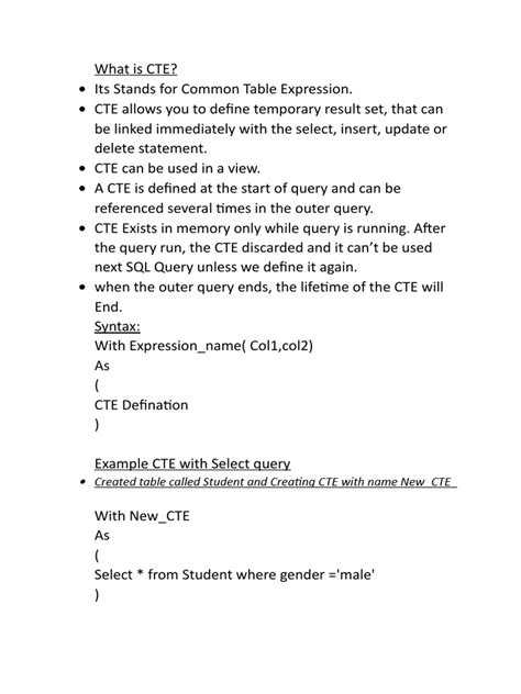 Use of CTE in SQL 的图像结果