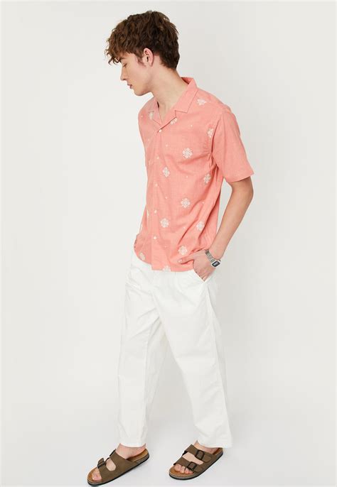 Buy Men Embroidered Resort Shirt Online at just Rs. 999.0 ...