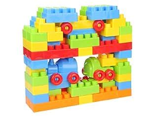 Buy Aarushi Building Blocks Toy with a Packing Bag for Kids - 53 Pcs ...