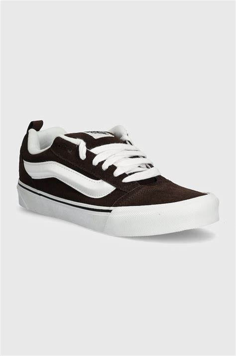 Vans suede plimsolls Knu Skool brown color VN0009QCNWH1 at PRM US