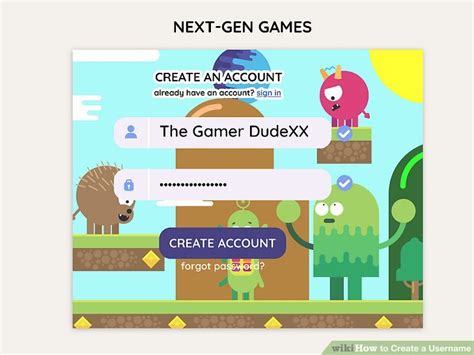 Image result for Creating a Username