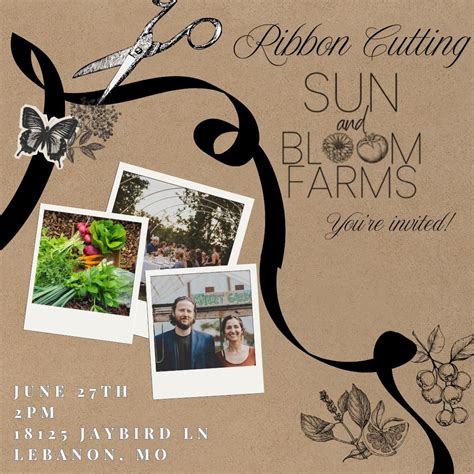 Ribbon Cutting for Sun and Bloom Farms, 18125 Jaybird Ln, Lebanon, MO ...