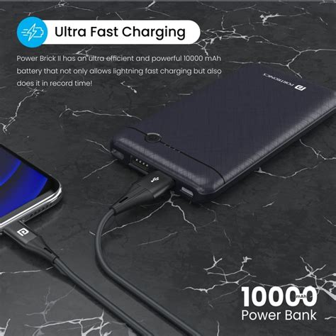 Portronics Power Brick II 10000 mAh Power Bank with LED Indicators (POR ...